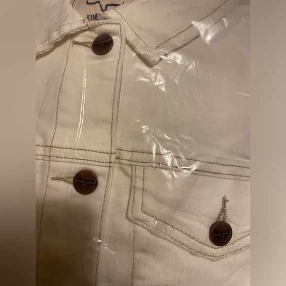 NWT Womens Kimes Ranch Medium Winslow Jacket in Winter Whitee (Jean Jacket) - Picture 6 of 7